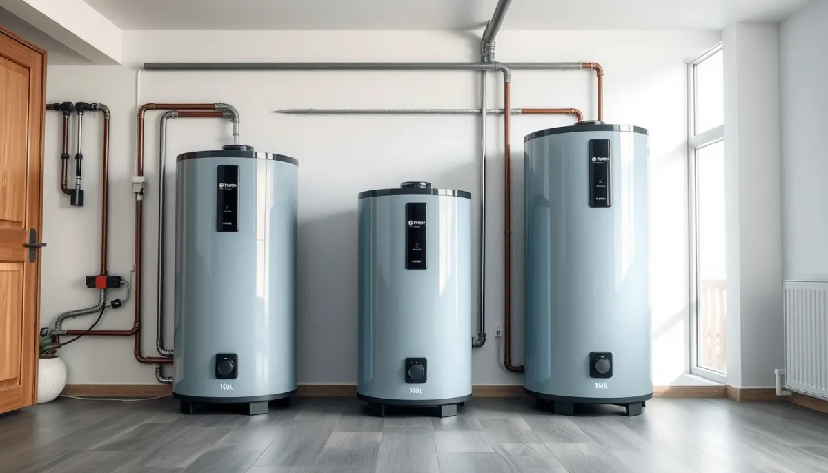 Différentes capacités de chauffe-eau thermodynamique Thermor Aeromax : 100, 150 et 200 litres