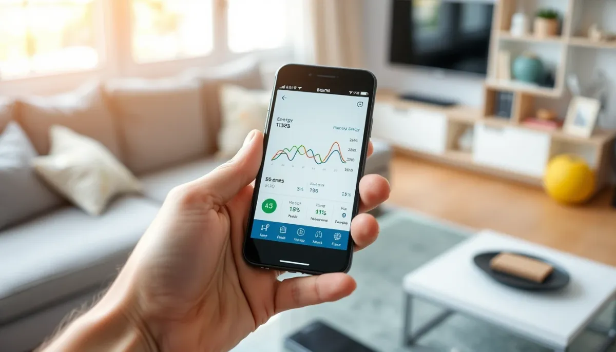 Application de suivi de consommation d'énergie sur smartphone pour chauffe-eau thermodynamique